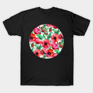 Plenty of Poppies – white T-Shirt